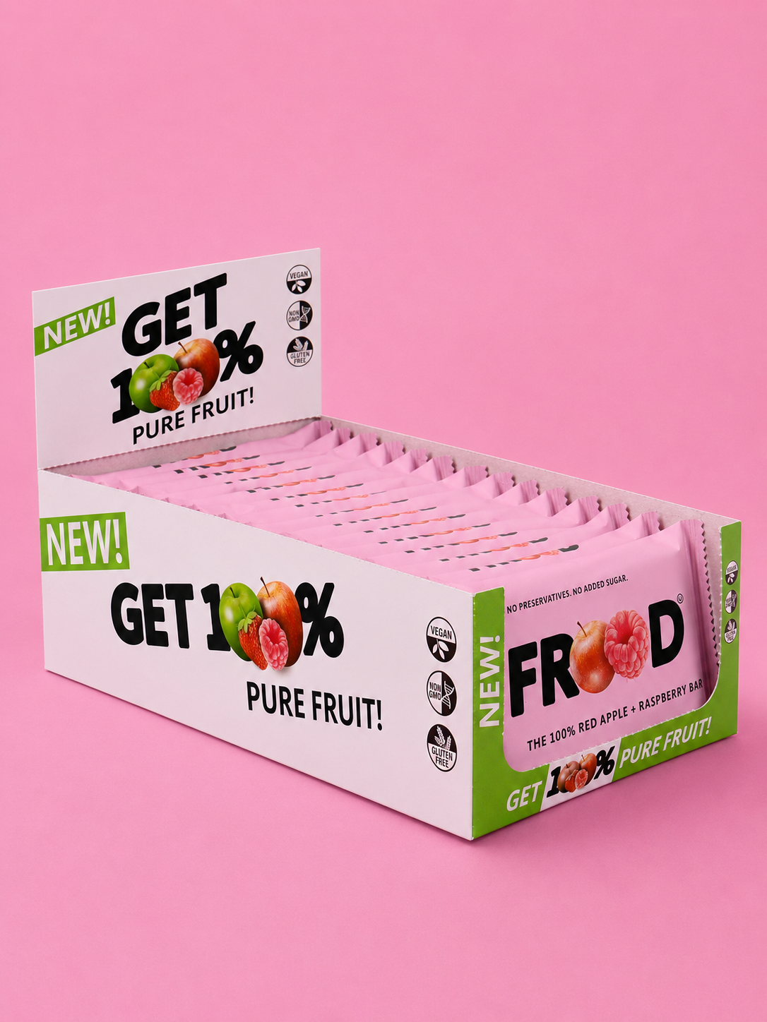 FROOD Apple + Raspberry – 16er-Box